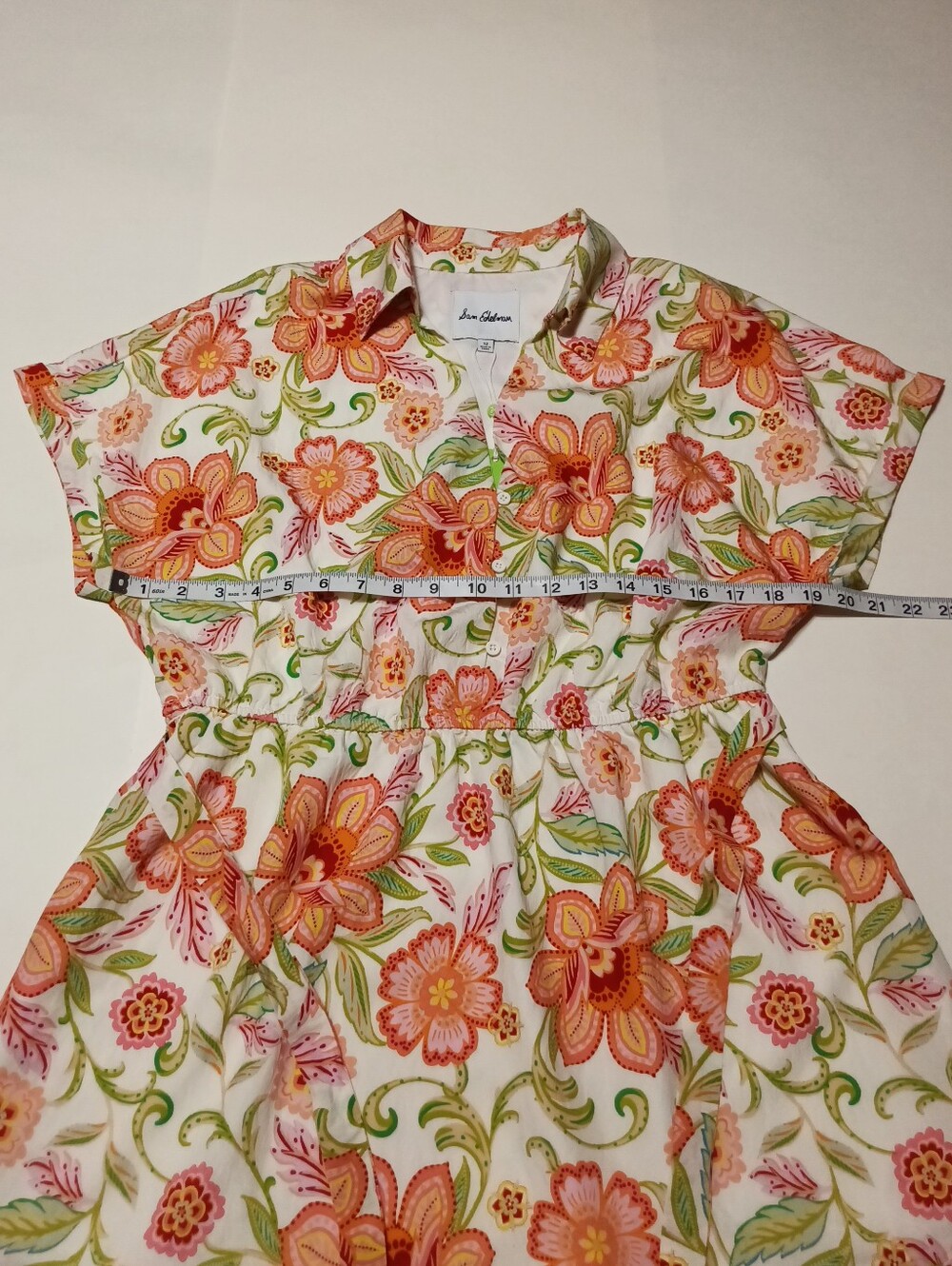 Sam Edelman Sunkissed Floral Belted Mini Dress Size 12 - Picture 6 of 12
